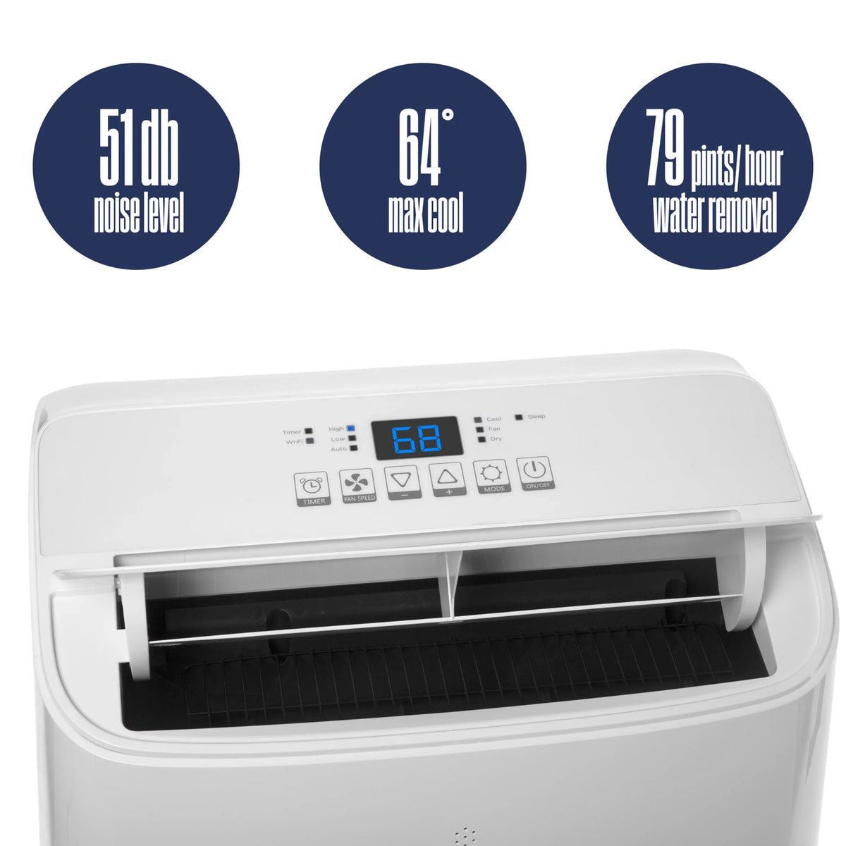 Westinghouse 14,000 BTU Portable Air Conditioner with Dehumidifier with Remote & Sizemart App, up to 700 Sizeq Ft