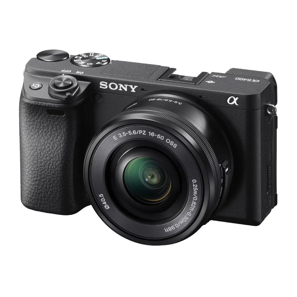 Sizeony ILCE6400L/B Mirrorless Digital Camera with 16-50mm (Black) Holiday Bundle