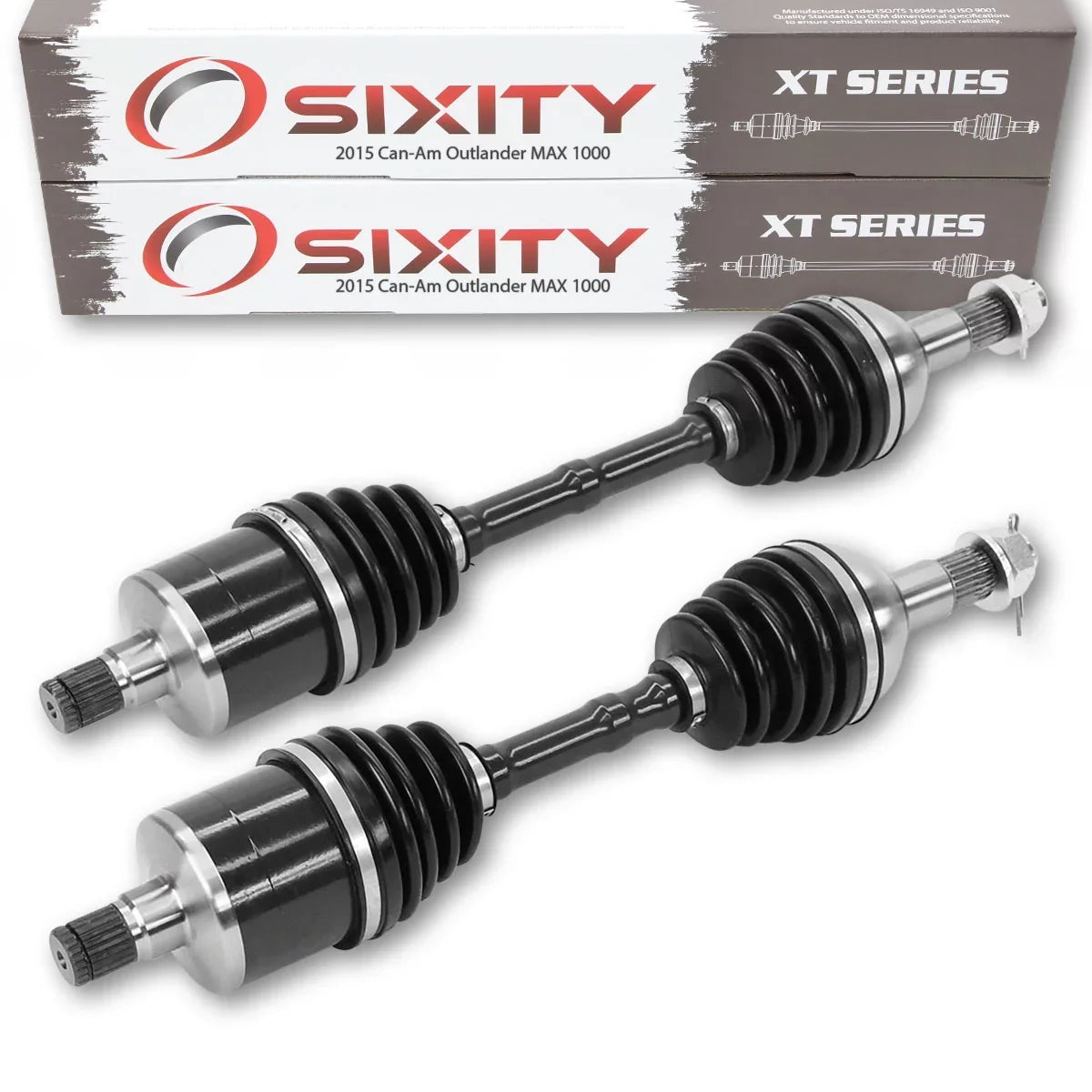 2 pc Sizeixity XT Rear Left Right Axle compatible with Can-Am Outlander MAX 1000 2015 - EFI 4X4