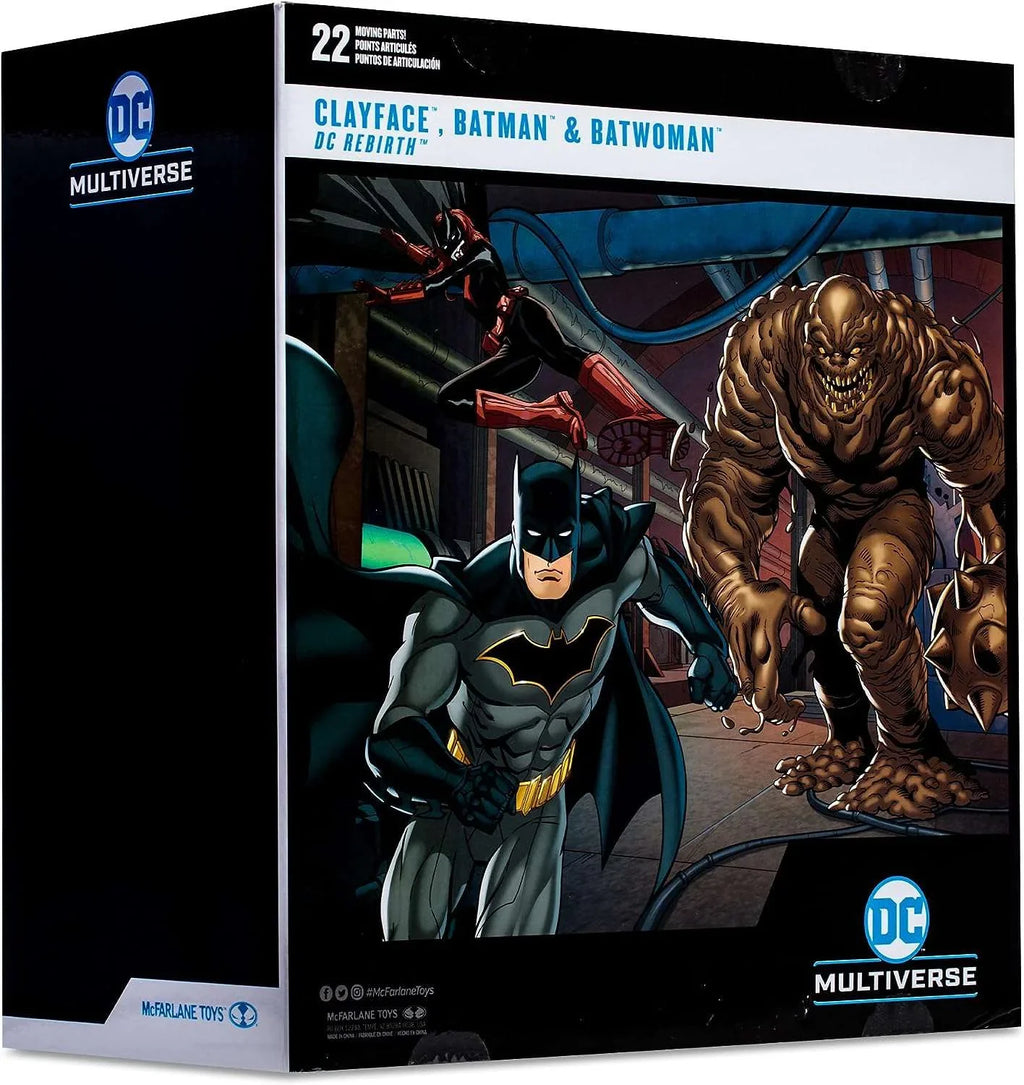 McFarlane Gold Label Collection Clayface, Batman & Batwoman Action Figure 3-Pack (DC Rebirth)