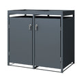 収納ボックス棚は屋外用の金属製 - 100 x 60 x 80
