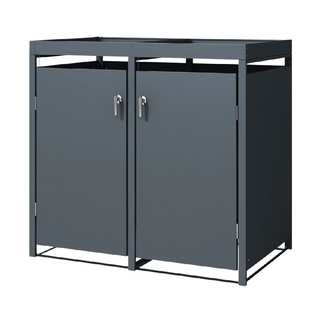 収納ボックス棚は屋外用の金属製 - 100 x 60 x 80