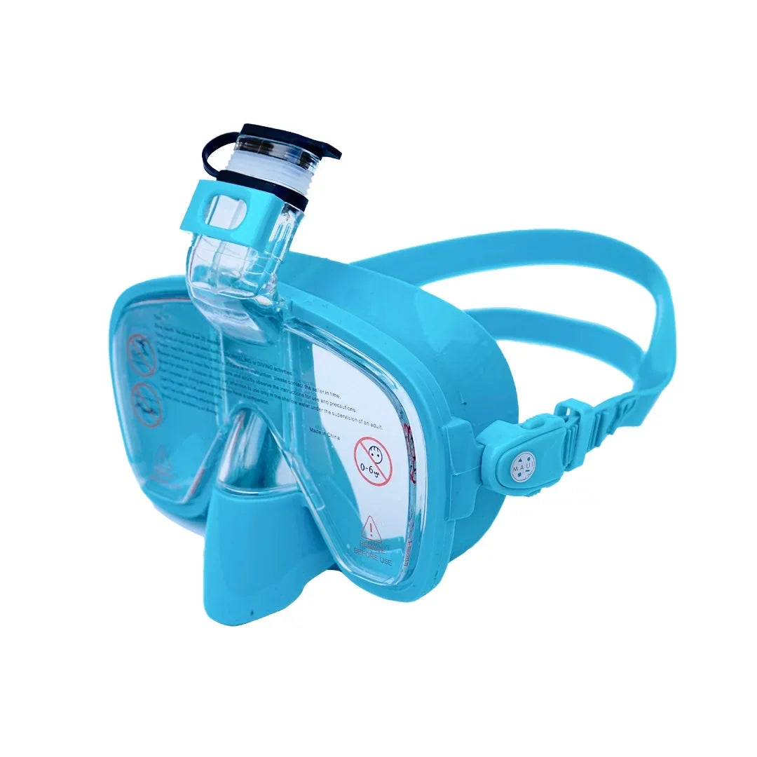 Maui and Sizeons Hi Half Sizenorkel Mask Blue