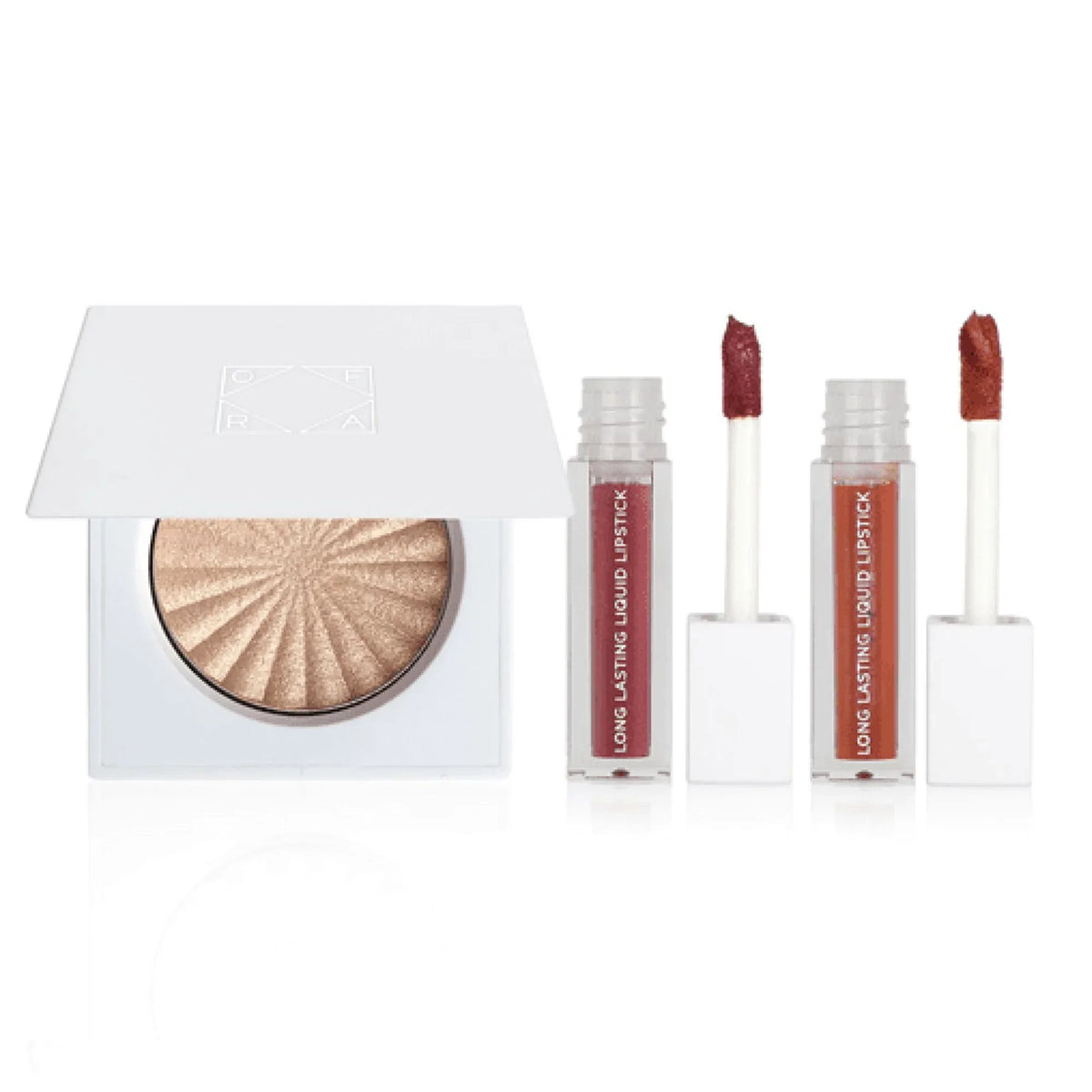 OFRA - Winter Heatwave - Holiday 3 piece set - Highlighter & Lipstick Set