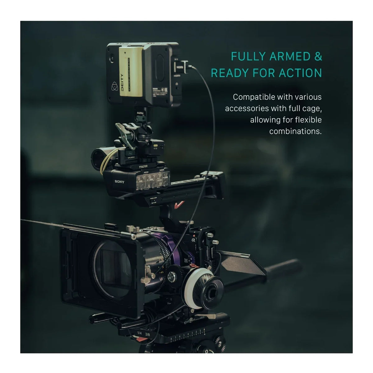Tilta Camera Cage Lightweight Kit for  FX3 and FX30 V2 (Black)