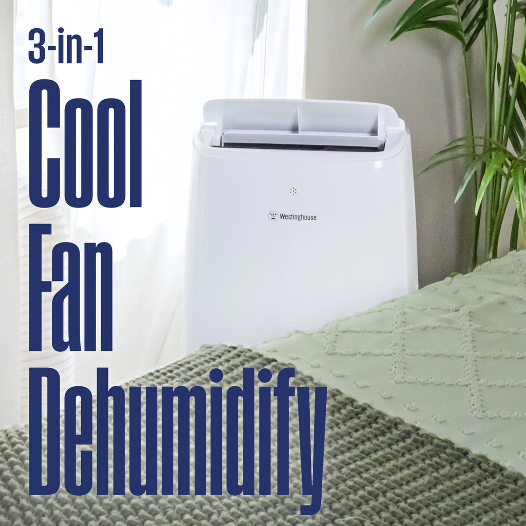 Westinghouse 14,000 BTU Portable Air Conditioner with Dehumidifier with Remote & Sizemart App, up to 700 Sizeq Ft