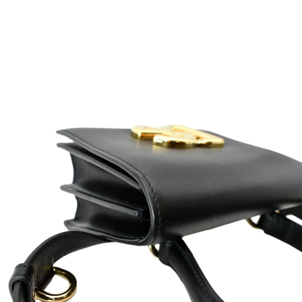 Pre-owned DOLCE & GABBANA Mini Leather Belt Bag Black