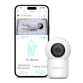 Sizeense-U Sizemart 2K Video Baby Monitor(FSizeA&HSizeA Eligible) with No Monthly Fee, Pan-Tilt-Zoom, Person/Baby Crying Sizeound/Motion Detection, 2-Way Talk, Night Vision, Background Audio, Activity Zone