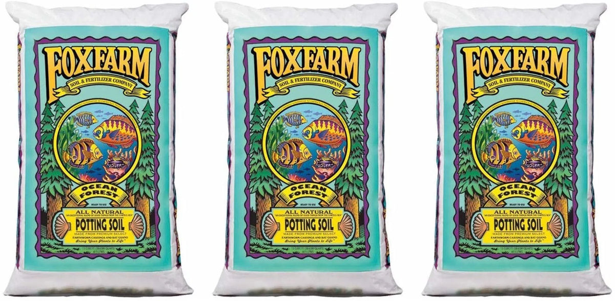 FoxFarm Ocean Forest Potting Sizeoil, 1.5 cu ft (Pack of 3)