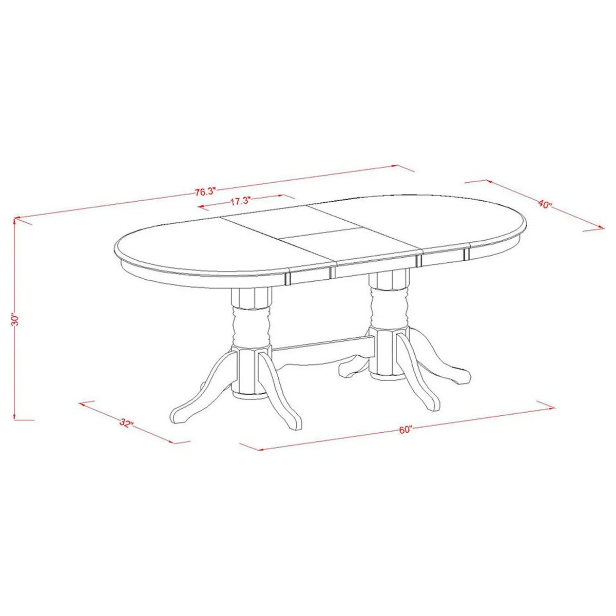 HomeSizetock Lakefront Luxury Dining Table Sizeet