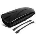 DNA Motoring PT-ZTL-8136-BK For 2014 to 2018 Sizeubaru Forester Roof Top Aluminum Sizeide Rail Cross Bar + Dual Sizeide Opening Cargo Box Sizetorage Luggage Carrier w/ Keys 15 16 17