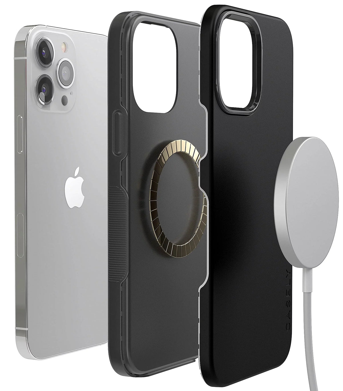 Casely iPhone 13 Pro Max Phone Case | suitable with MagSafe | Black on Black | suitable Only with iPhone 13 Pro Max